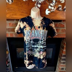 Gildan Black and Tan Los Angeles Racing Tee